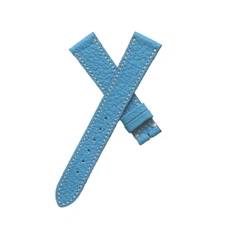 18mm Blue leather Watch Strap for Rolex / Patek Philippe / Cartier