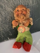 Vintage Lucki Steiff Gnome Elf 5 Tall 1950s