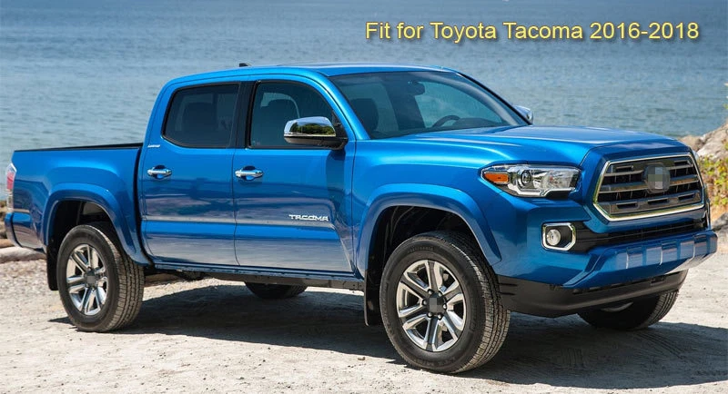 Logotipo de cámara de visión frontal integrado 170° HD CCD para camioneta Toyota Tacoma 2016-2018 Foto 2 de 4