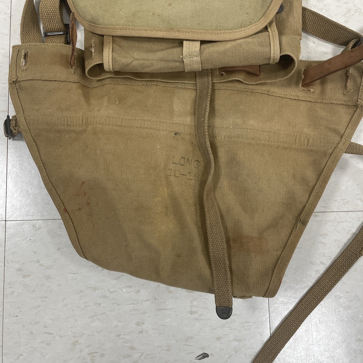 WWI US ARMY M1910 Haversack Combat Backpack Long Co 1918 With Pack