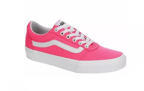 neon knockout pink vans