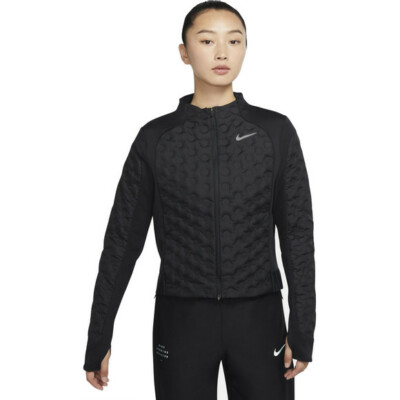 Aeroloft Full Zip Running Jacket-Black 