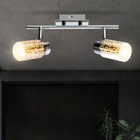 Deckenstrahler Leuchte Spotlampe 3D Effekt Led Esszimmerleuchte Schwenkbar Chrom