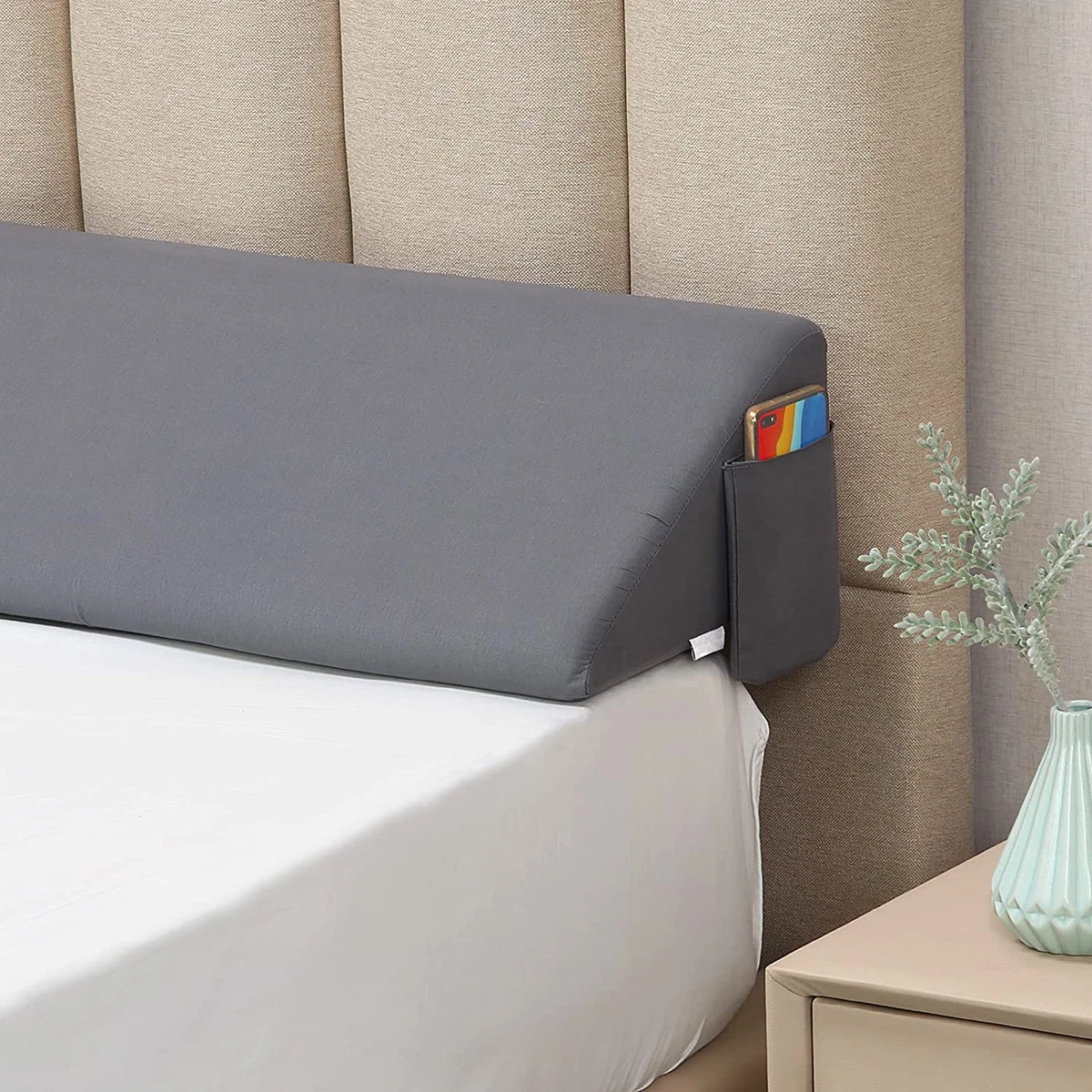 Twin bed sales cushion headboard