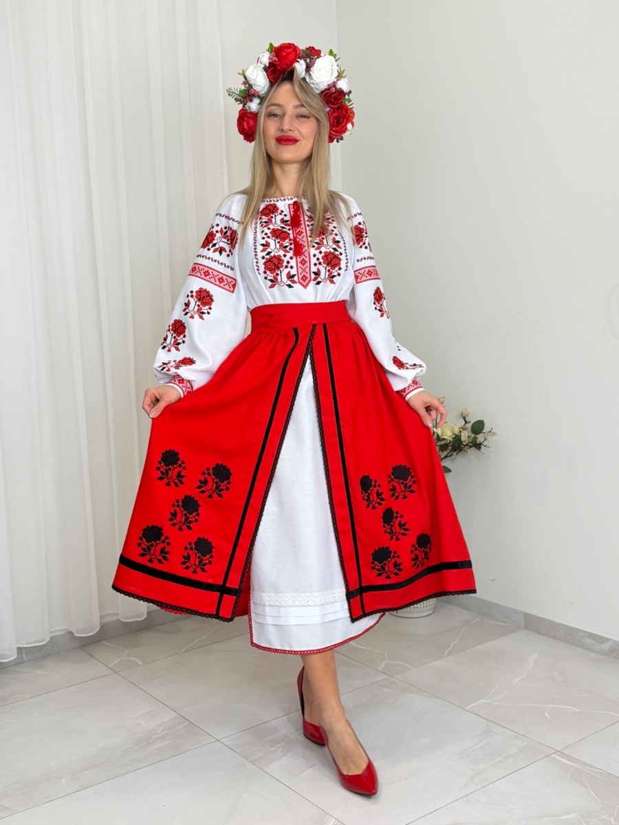 Ukrainian Vyshyvanka Dress Set Women | National Embroidered Folk Costume |  eBay