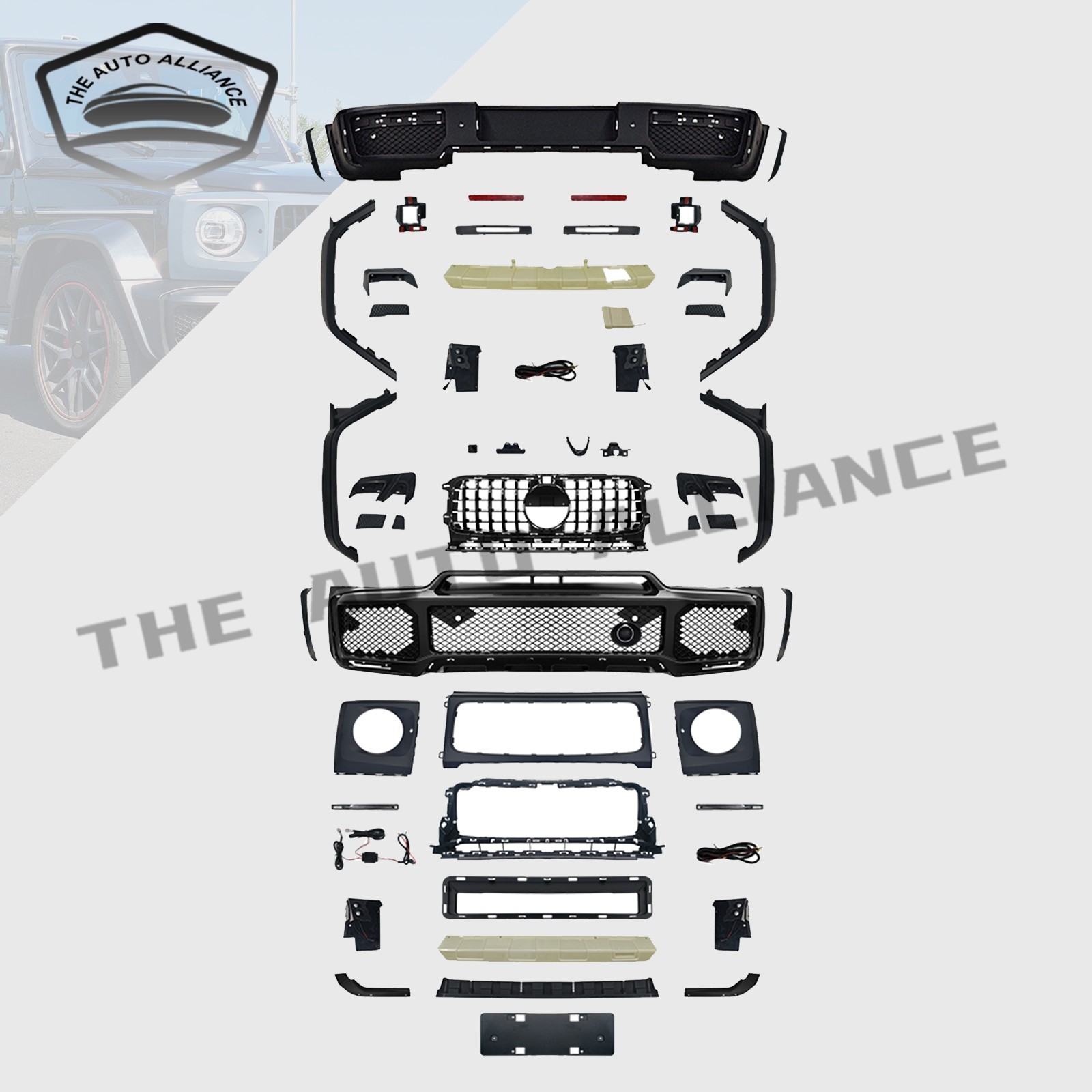 For 2019-2023 Mercedes Benz G CLASS W464 Upgrade Brabus Style Body Bumper Kit