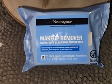Neutrogena Ultra-Soft Cleansing Makeup Remover Towelettes Wipes 25 Count