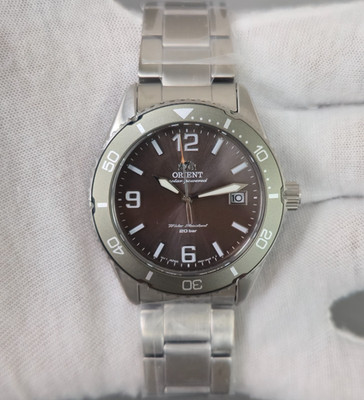 Orient Mako Solar Diver RA-WJ0004Y Brown Dial 39.9mm New Full Set Men's Watch