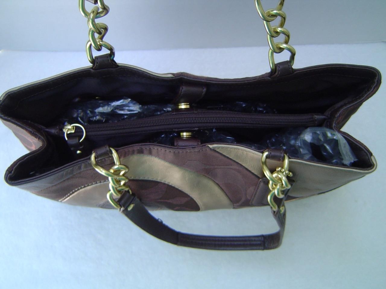 AUTHENTIC COACH CHOCOLATE INLAID PATCHWORK TOTE #… - image 16