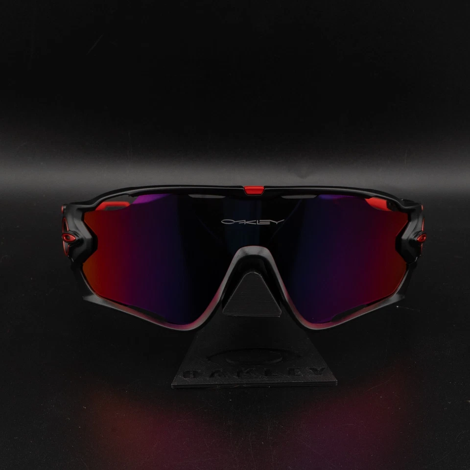 Oakley Jaw Breaker Sunglasses Prizm Matte Black Frame / Red Lens / JBBR - Image 3 of 4