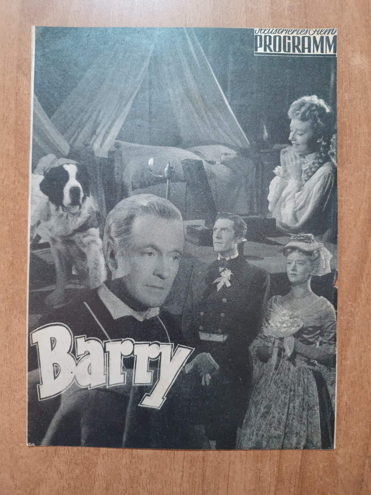 depliant film BARRY con PIERRE FRESNAY (1949) in lingua tedesca
