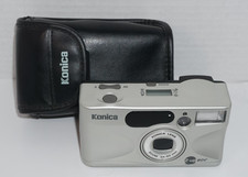 Konica Z-up 80e 35mm Film Camera 38-80mm Zoom Tested w/ Case