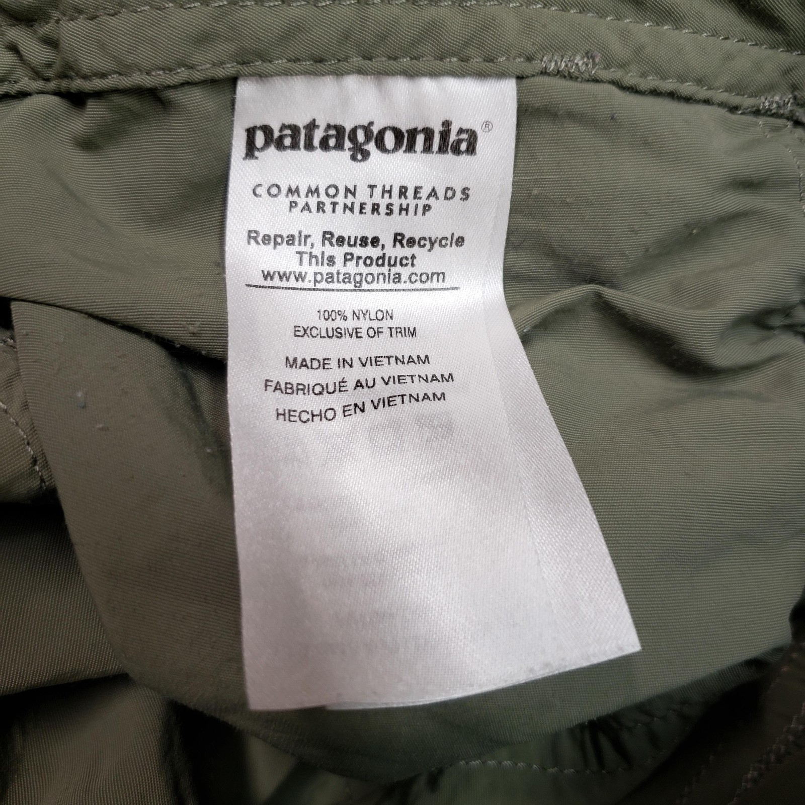 Patagonia Hiking Pants Mens XL Green Nylon Cargo 37x27 Trail Outdoor STY67060 image 6