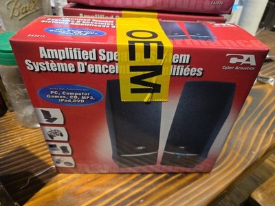 Cyber Acoustics CA-2014 Multimedia Desktop Computer Speakers / Laptop or PC