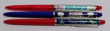 VINTAGE ESKESEN MADE IN DENMARK LAS VEGAS FLOATY FLOATING PEN 3 CT LOT CRAPS!!