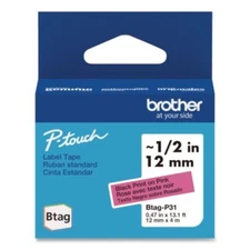 Brother International BTAGP31 Genuine P-touch Btag Label Tapes, 0.47" X 13.1 Ft,
