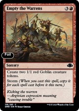 Empty the Warrens [Dominaria Remastered] NM Foil - Magic