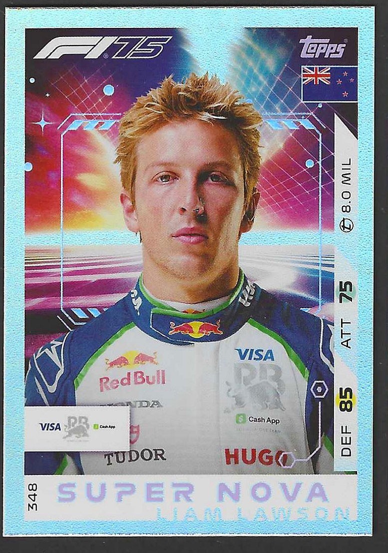 2025 Topps Turbo Attax #348 Liam Lawson Supernova | eBay