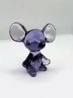 Vintage Fenton Glass Mouse Lavender Aubergine Color  H22