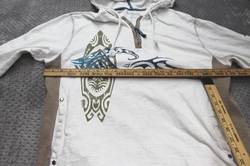 Crazy Shirts Sudadera con Capucha Para Hombres Mediana Surf Gráfico Tribal Onda Arte Pullover Sudadera Foto 4 de 4