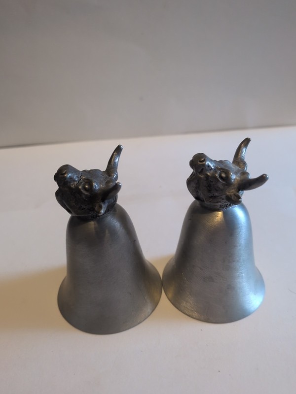 Towle Vintage Pewter/Metal BULL Head Shot Glass