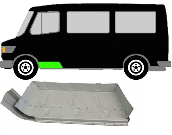 TüRleiste Innen FüR Mercedes T1 207 – 410 1977 – 1995 Vorne Links-image