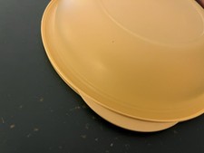 WieNEU,Tupperware Junge Welle Schüssel 700ml GELB mit Deckel 3094 D-4,3547 A-2