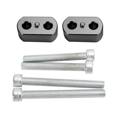 Pontets de guidon H=20 mm noir pour Tiger 800 / XC / XCa / XCx / XR / XRt / XRx. - Photo 1/4