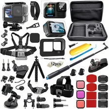 Accessories Kit for Gopro Hero 13 Black Accessory Bundle Waterproof Housing Case