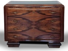 Comò vintage design art decò in palissandro