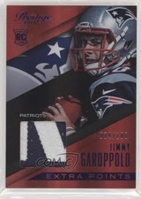 2014 Prestige Extra Points Purple Prime /100 Jimmy Garoppolo #JG Jumbo Patch z0q