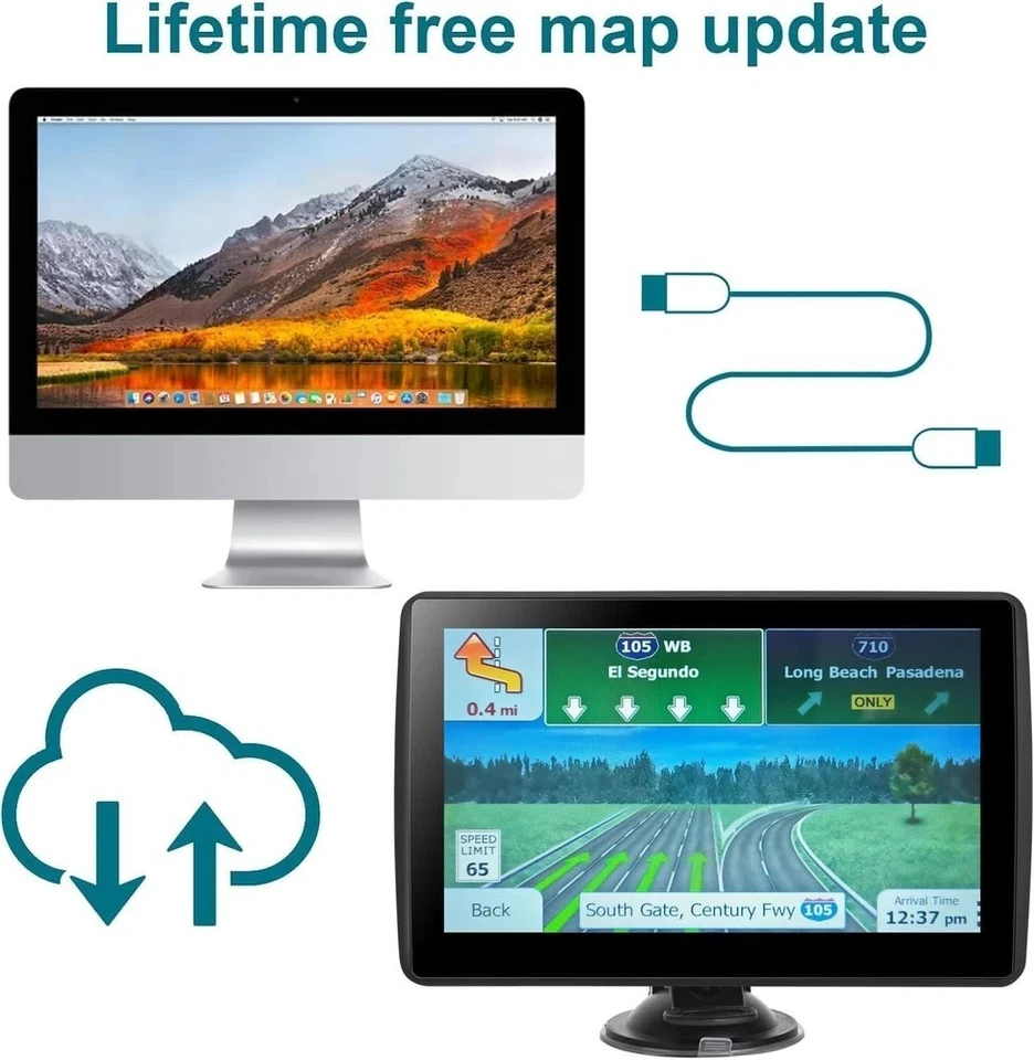 GPS Navigator for Car Truck RV, 7 Inch Touch Screen, Latest 2025 Maps for Car... - Image 3 of 4