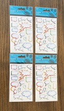 Scrapbooking Stickers Sandylion Blank Quotes 4 Pack Lot Embellishments