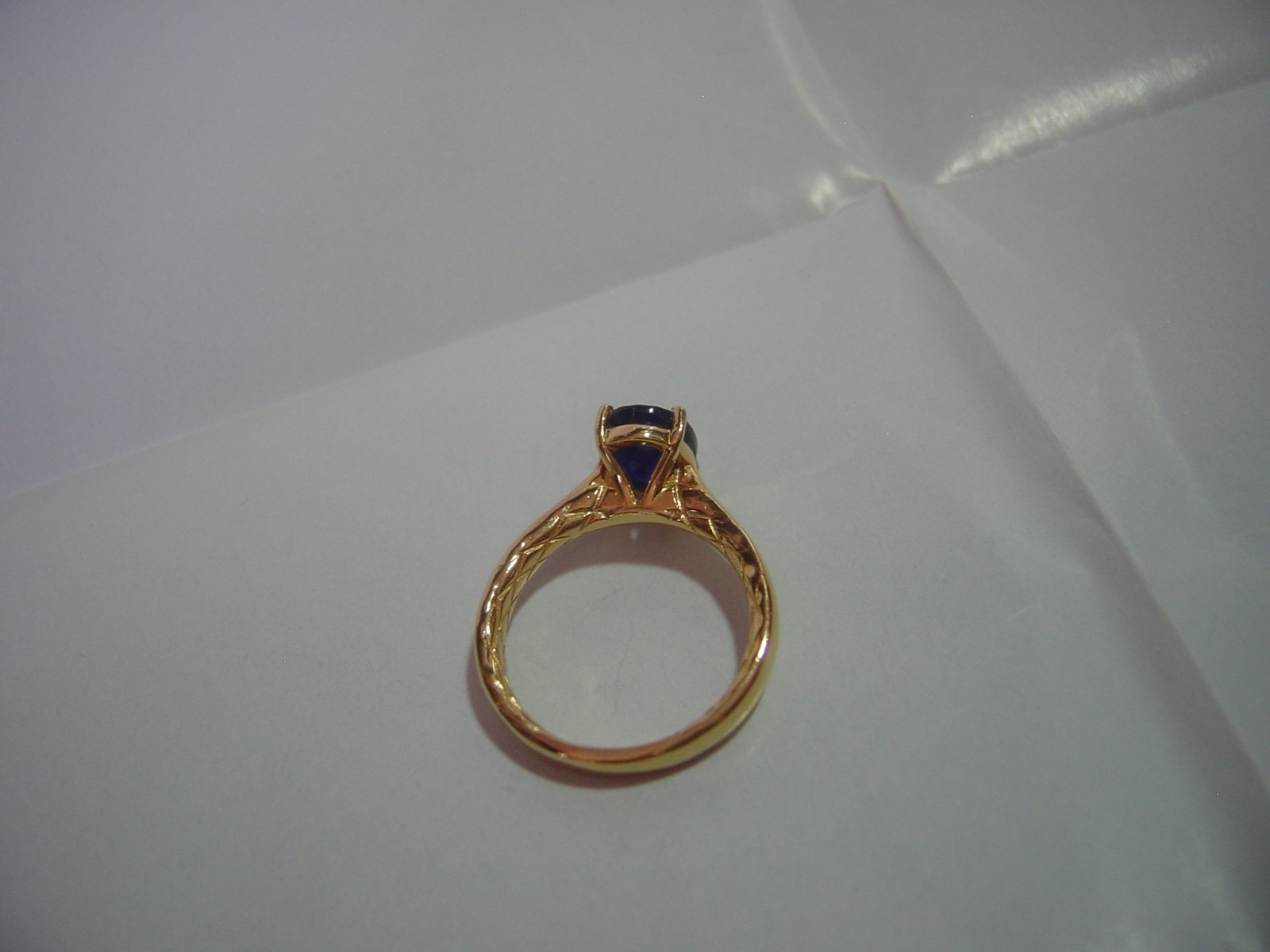 SOLID SILVER RING-GOLD PLATED-SUPERB GENUINE NATU… - image 16