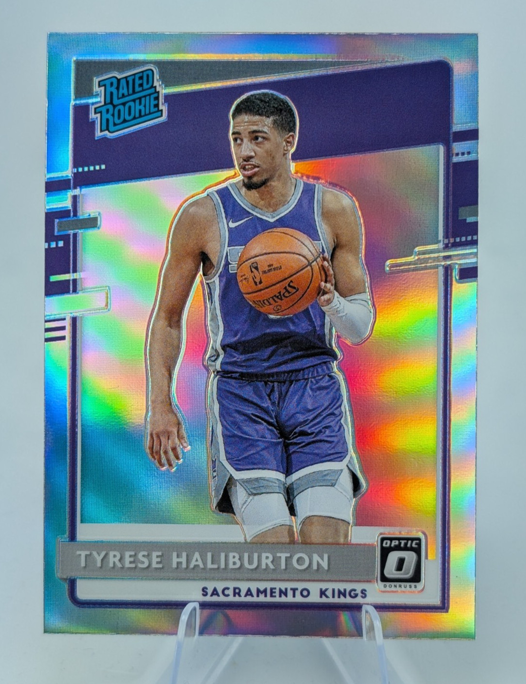 2020-21 Donruss Optic TYRESE HALIBURTON Rated Rookie Silver Holo Prizm #162