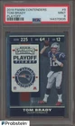 2019 Panini Contenders Playoff Ticket #9 Tom Brady Patriots 141/175 PSA 9 MINT