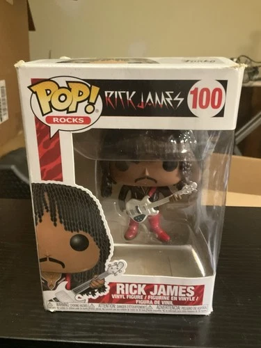 Funko Pop Rocks Rick James #100 Collectible Figure Box Damage