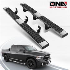 For 2009-2023 Dodge Ram 1500-3500 Crew Cab 6.75 Running Boards Side Step Bars For 2009-2023 Dodge Ram 1500-3500 Crew Cab 6.75 Running Boards Side Step Bars