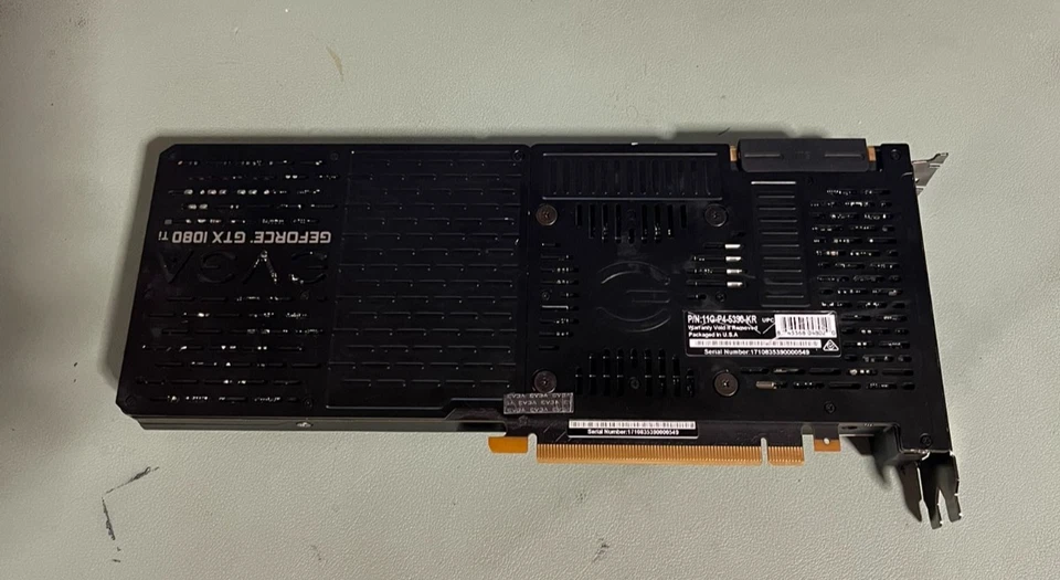 USED EVGA NVIDIA GeForce GTX 1080 Ti 11GB VRAM 11G-P4-5390-KR GRAPHICS CARD - Image 4 of 4