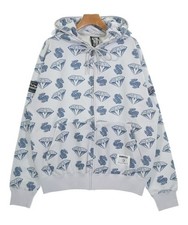 BILLIONAIRE BOYS CLUB Hoodies LightGrayxBlue Patterned M 2200638917048