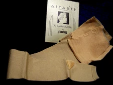 VINTAGE ASTAR'TE~2 WAY STRETCH HOSE/STOCKING BY FREEMAN~WOVEN, TOELESS, LARGE