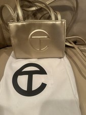 Telfar Small Gold Shopping Bag