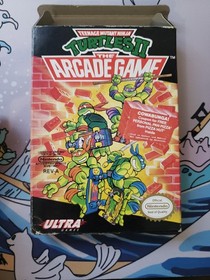 Teenage Mutant Ninja Turtles II: The Arcade Game (Nintendo NES, 1990) With Box 