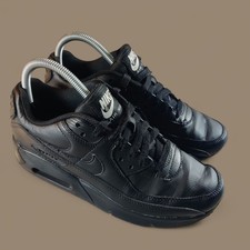 Nike Air Max 90 Low Youth Triple Black Sneakers US Size 6
