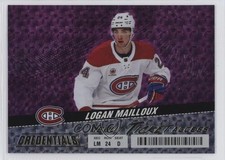 2024-25 Credentials Debut Ticket Access Horizontal Pink /25 Logan Mailloux 1g0e