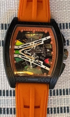 Orologio Richard Fashion Style Rapper Mille Skeleton With Tonneau Case