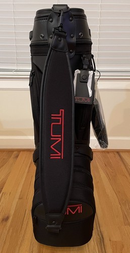 Tumi Golf Bag ALPHA 3 Ballistic Nylon Carry On 5 Slot Golf Bag - Black Red NWT - Picture 2 of 22