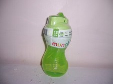 Munchkin Spill proof mighty grip flip straw sippy cup 12 M  green Box Pp