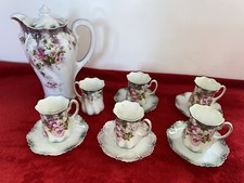 Tea Set RS Prussia Chocolate Vintage Hand Crafted Painted Tea Set