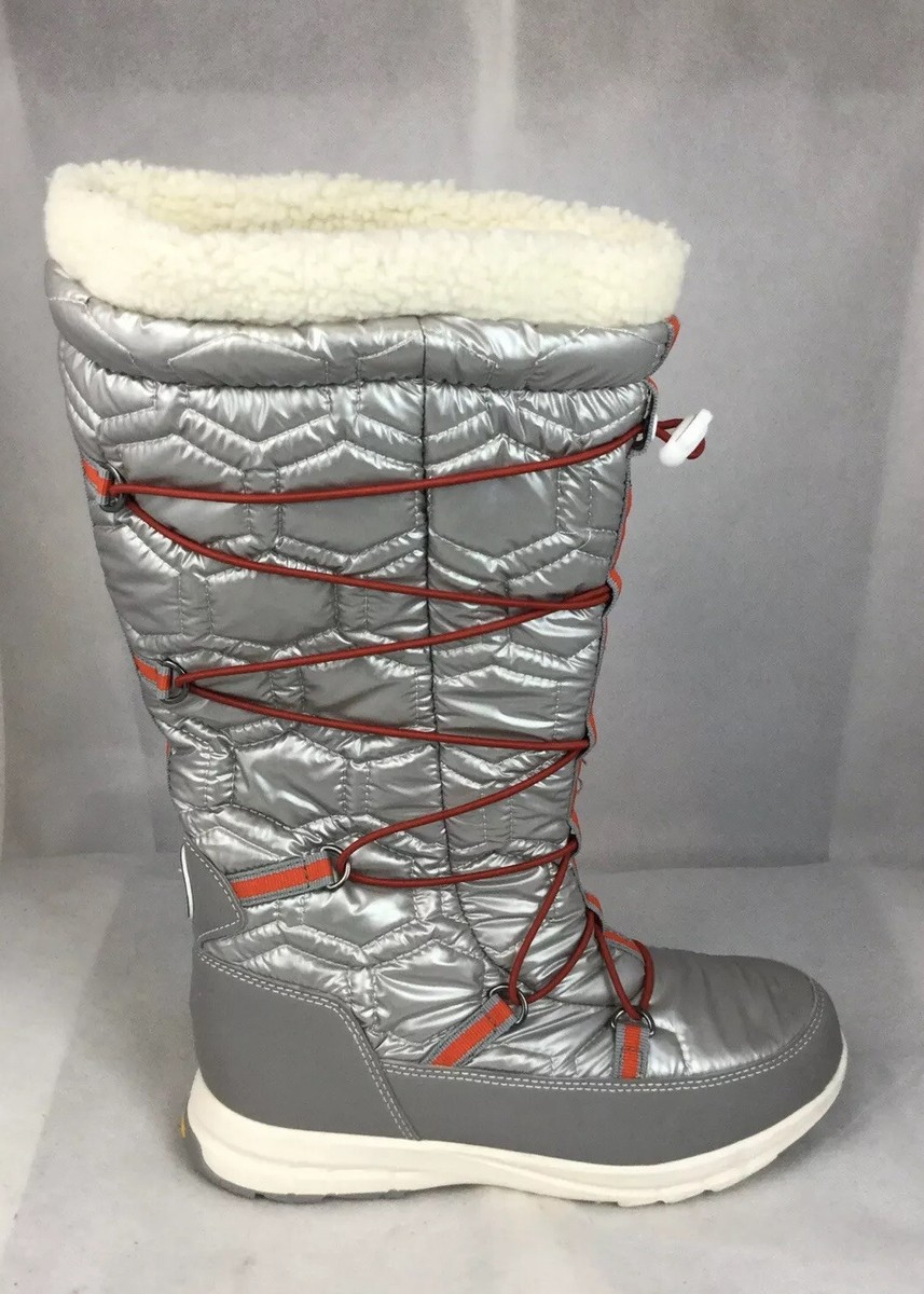 Khombu Women s US Ski Team Slalom V Waterproof Silver Winter Tall